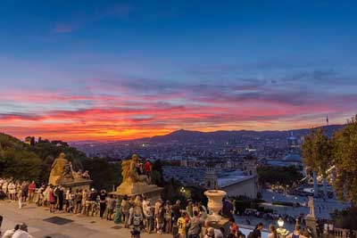 Sunset-from-MNAC